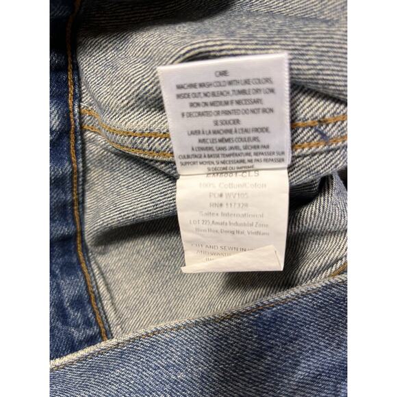 Edwin Jean Jacket (Clinton) Women's Sz S Epic Blue Cowgirl Western NWT - Picture 7 of 12